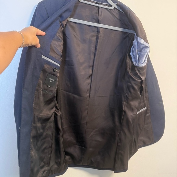 J.Crew Ludlow Tollegno 1900 Dark Blue Italian Wool Suit Jacket Size 40R NWOT - Picture 7 of 8